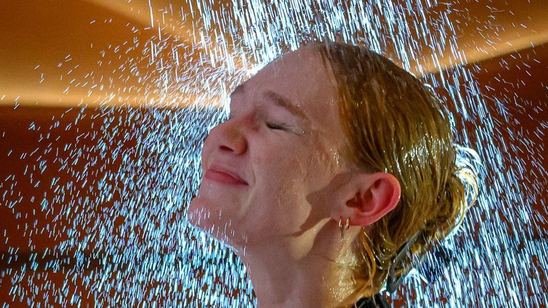 Rain shower after the ritual at SAFIR