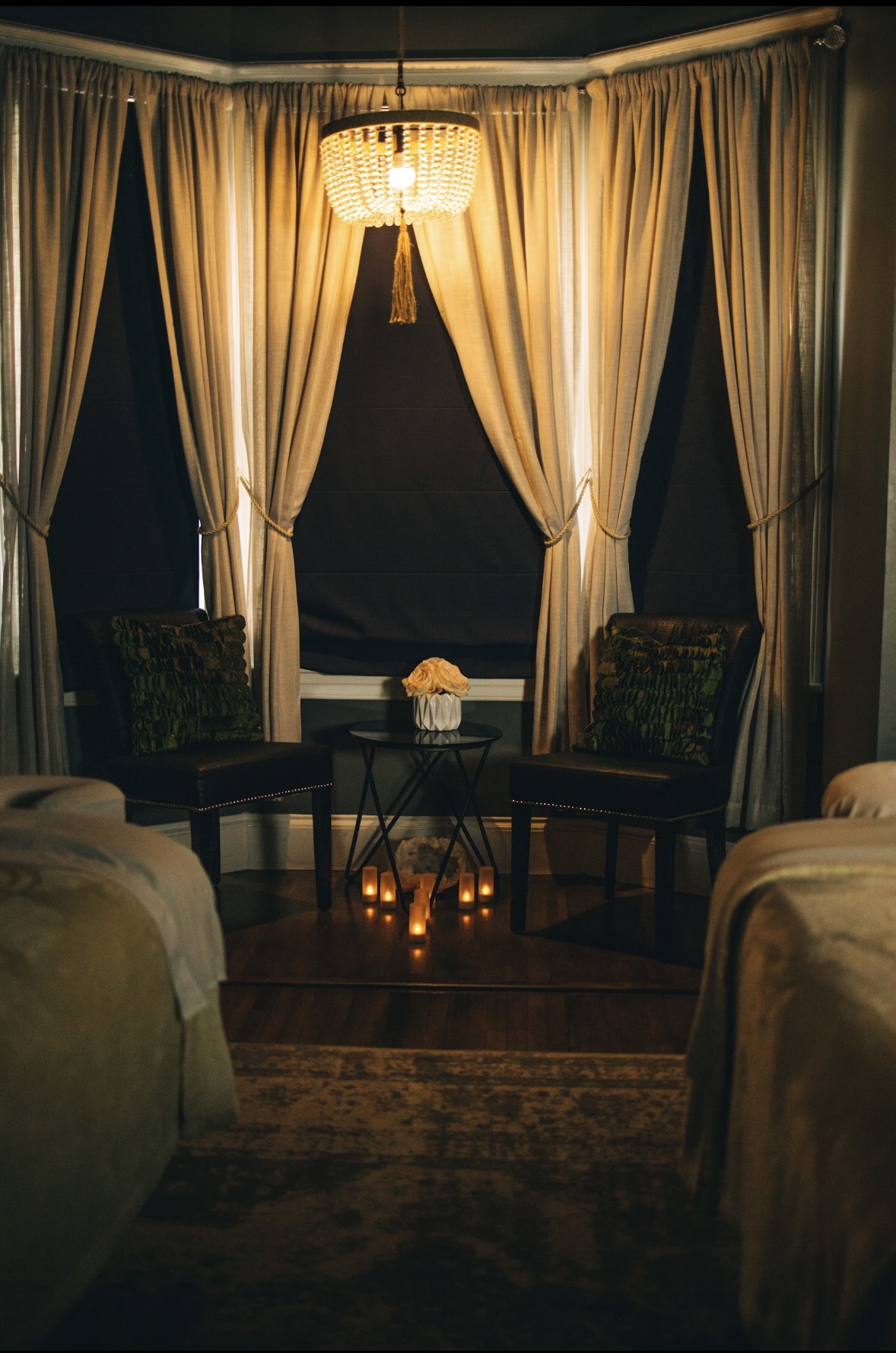 A treatment room at Namasté Spa